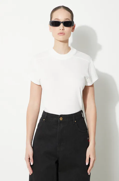 Βαμβακερό μπλουζάκι Rick Owens Small Level T-Shirt γυναικείο, χρώμα: άσπρο, DS01D1208.RN.11