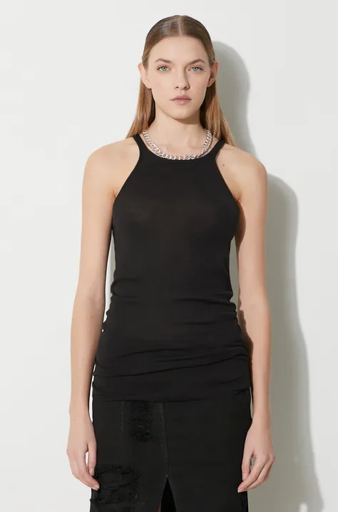 Rick Owens top in cotone Racer Back Tank colore nero DS01D1119.BH.09