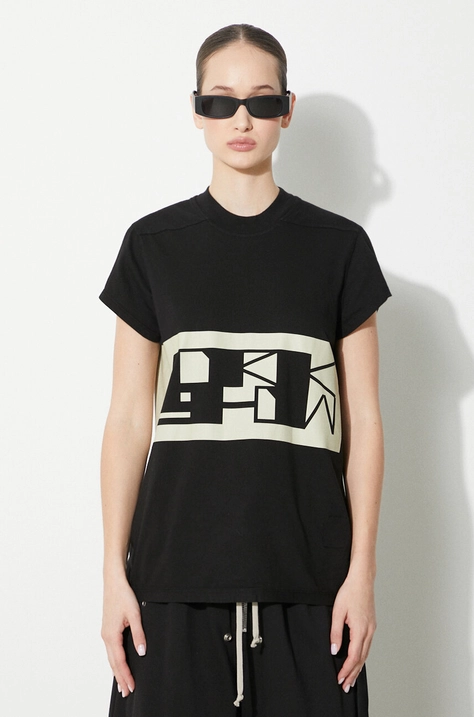 Bavlněné tričko Rick Owens Small Level T-Shirt černá barva, DS01D1208.RNEP2.0908