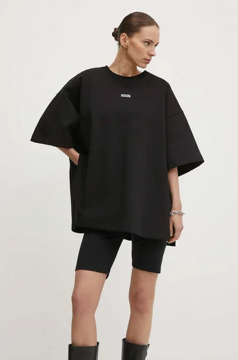 Kratka majica Gestuz ženska, črna barva, 10909140