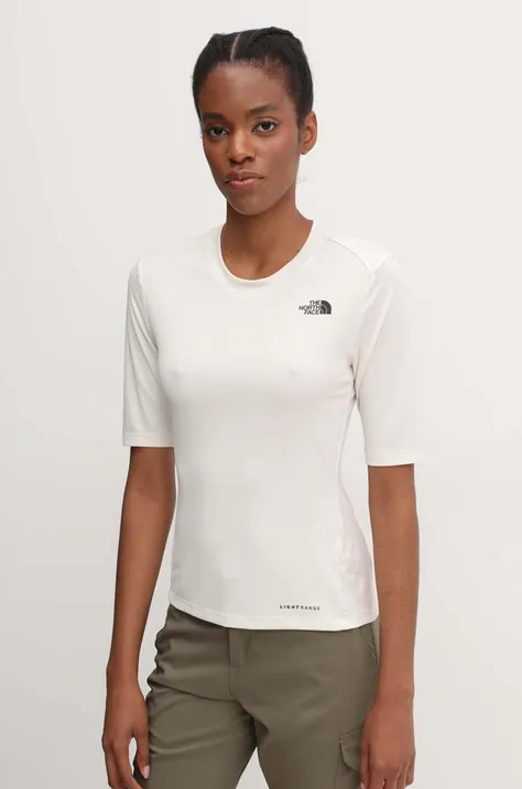 The North Face t-shirt sportowy Shadow kolor beżowy NF0A87TWQLI1