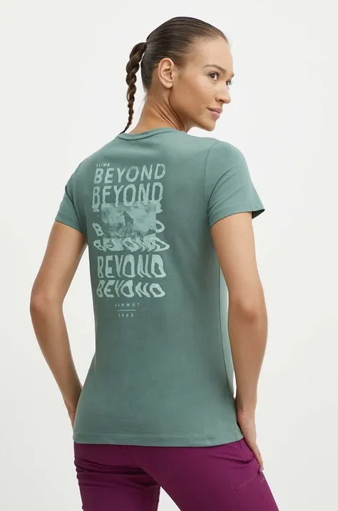 Mammut t-shirt Massone női, zöld