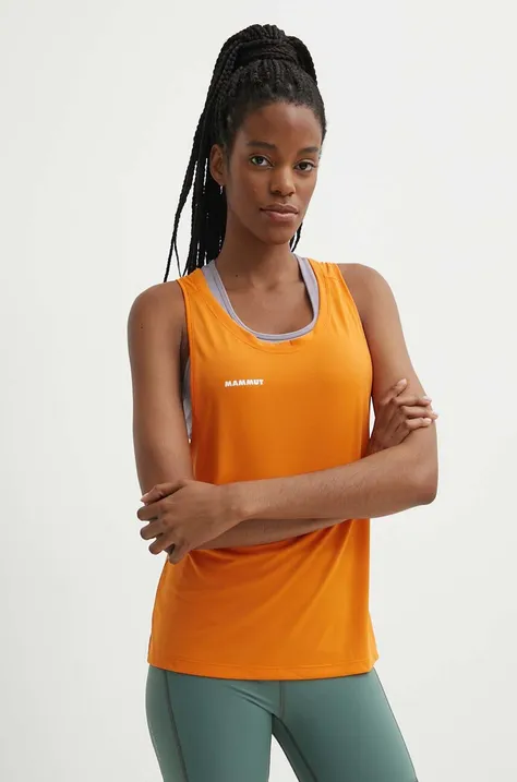 Αθλητικό top Mammut Massone Sport γυναικείο, χρώμα: πορτοκαλί