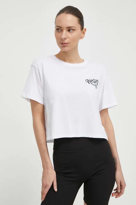 Majica kratkih rukava Rip Curl za žene, boja: bijela