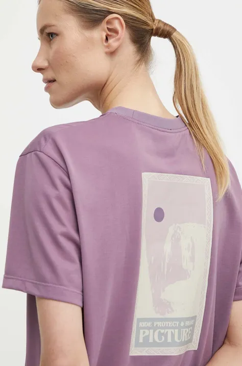 Sportovní tričko Picture Elhm fialová barva, WTS529