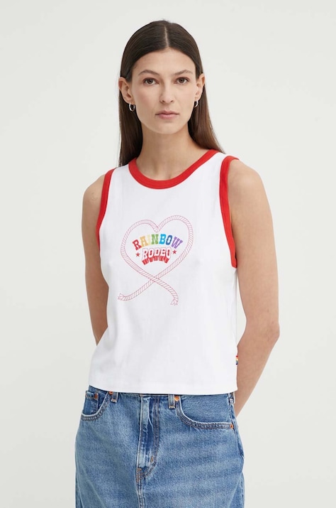 Levi's top in cotone Pride colore bianco