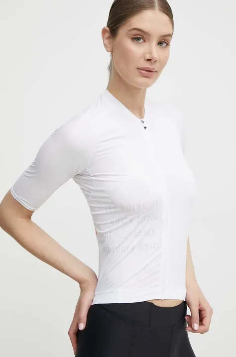 Biciklistička majica kratkih rukava POC Pristine Print Jersey boja: bijela