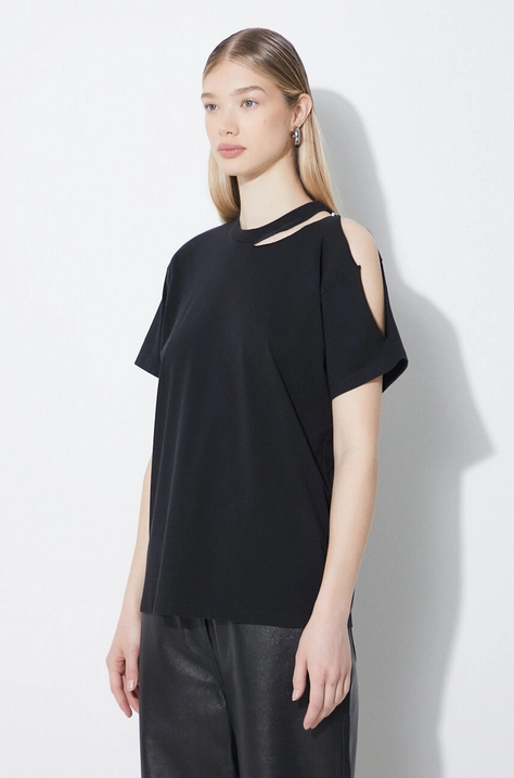 MM6 Maison Margiela cotton t-shirt women’s black color S52GC0305