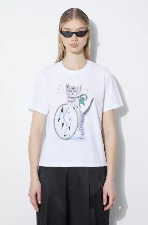 MM6 Maison Margiela cotton t-shirt women’s white color S52GC0313