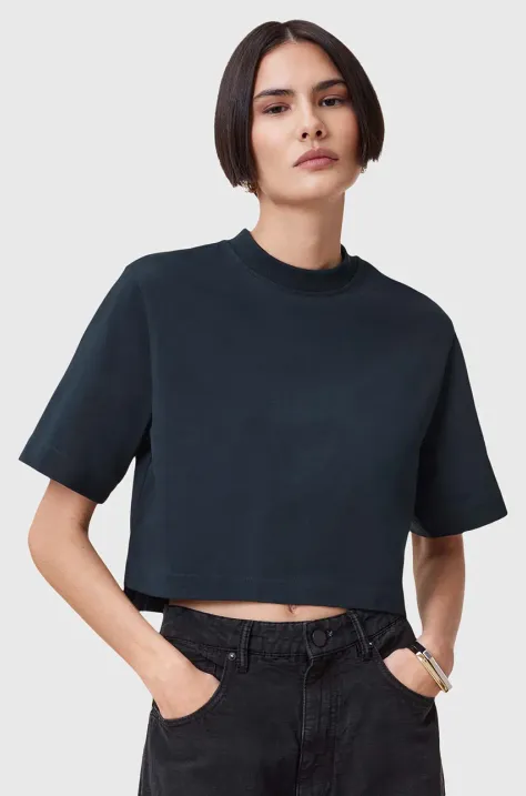 Pamučna majica AllSaints LOTTIE TEE boja: tamno plava, W132JA