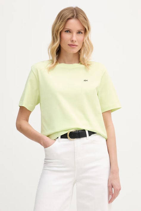 Lacoste tričko dámské bavlněné zelené TF7215