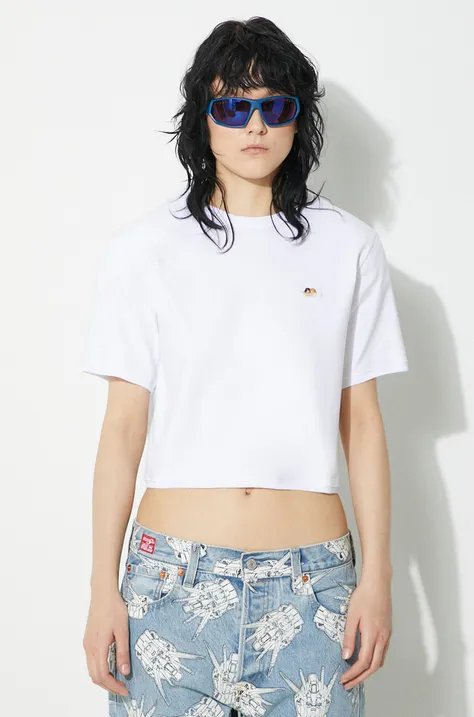 Fiorucci t-shirt Angel Patch Padded Cropped T-Shirt women’s white color M01FPTSH095CJ03WH01