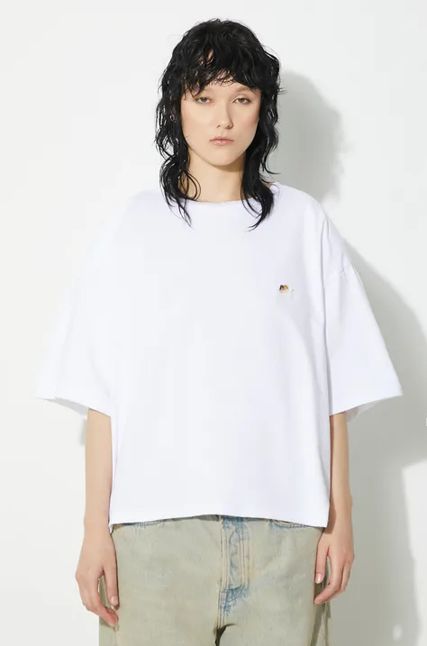 Bavlnené tričko Fiorucci Angel Patch Padded T-Shirt biela farba, jednofarebný, M01FPTSH105CJ01WH01