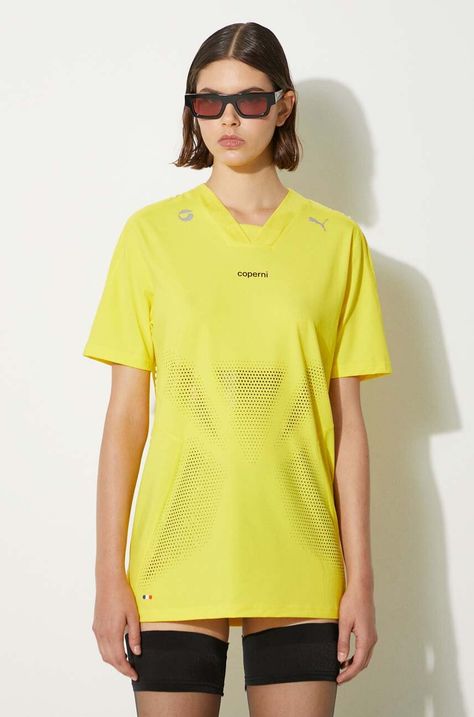 Μπλουζάκι Coperni PUMA x COPERNI Football Jersey χρώμα: κίτρινο, 62798285