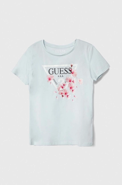 Детска тениска Guess в синьо