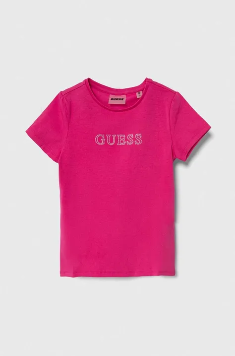 Guess tricou copii culoarea roz