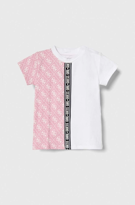 Guess t-shirt dziecięcy kolor biały