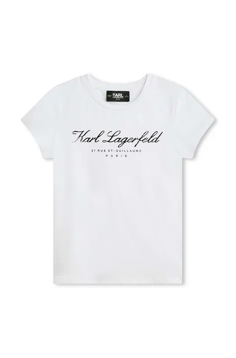 Детская футболка Karl Lagerfeld цвет белый