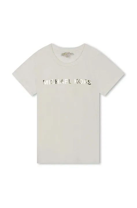 Otroška kratka majica Michael Kors bela barva