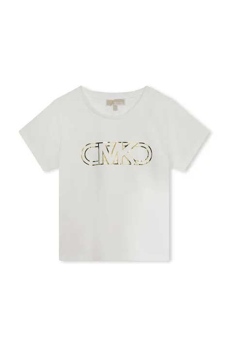 Michael Kors t-shirt bawełniany dziecięcy kolor biały