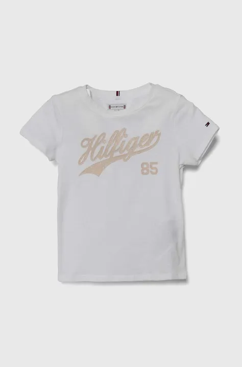 Tommy Hilfiger t-shirt dziecięcy kolor biały