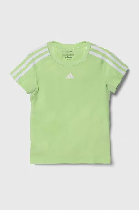 Detské tričko adidas zelená farba