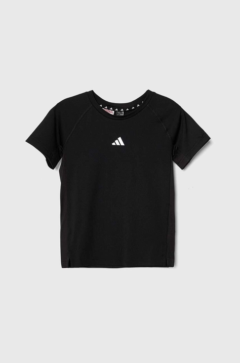 adidas tricou copii culoarea negru