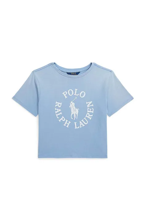 Детская хлопковая футболка Polo Ralph Lauren