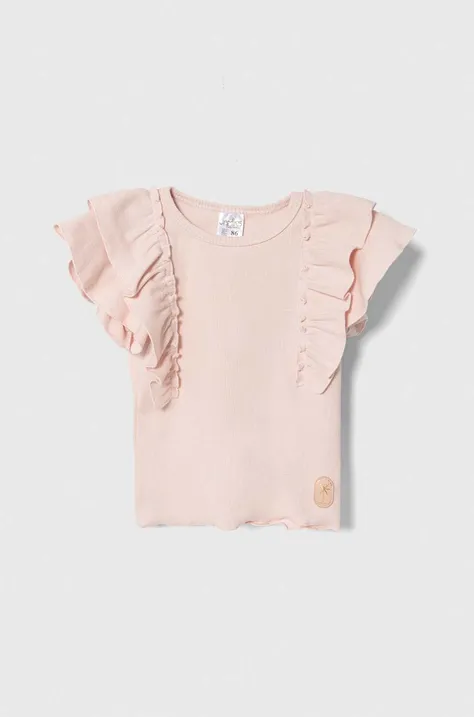 Παιδικό μπλουζάκι Jamiks χρώμα: ροζ