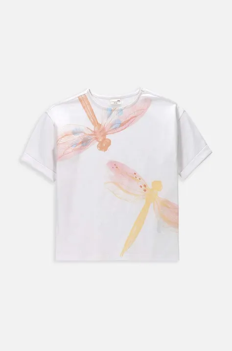 Detské tričko Coccodrillo biela farba
