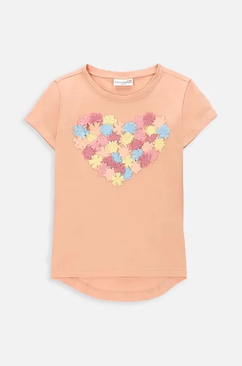 Παιδικό μπλουζάκι Coccodrillo χρώμα: πορτοκαλί