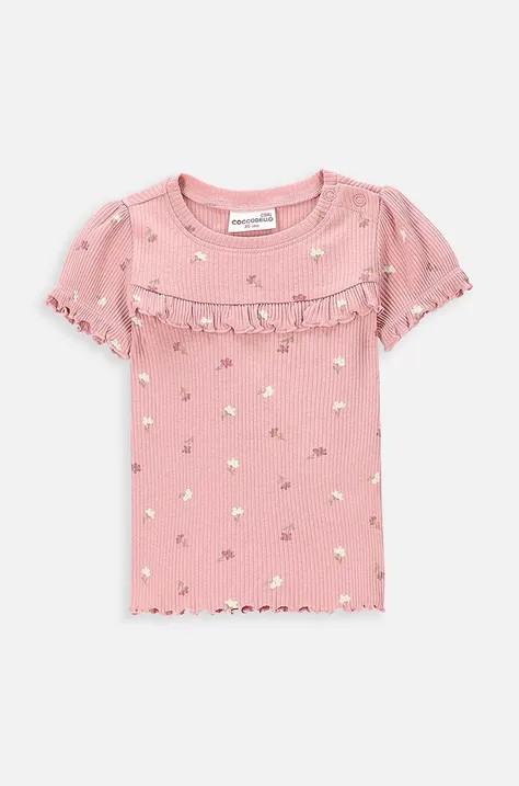 Детская футболка Coccodrillo цвет розовый
