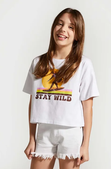 Детская футболка Coccodrillo цвет белый