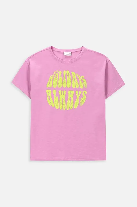 Детская футболка Coccodrillo цвет розовый