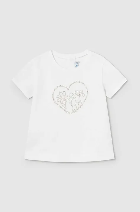 Majica kratkih rukava za bebe Mayoral boja: bež