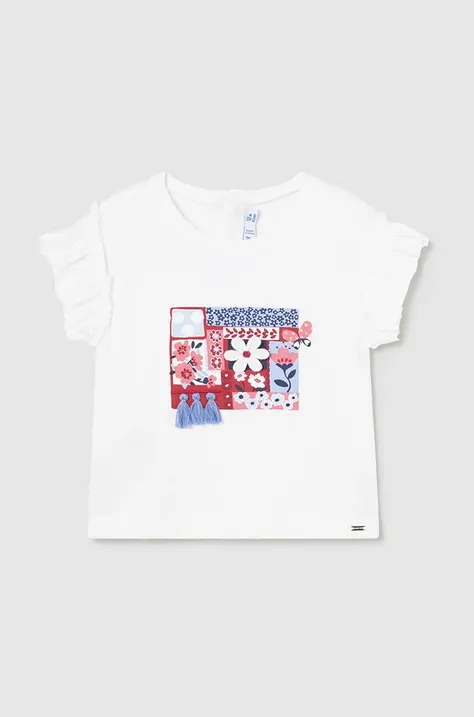 Mayoral t-shirt niemowlęcy kolor biały
