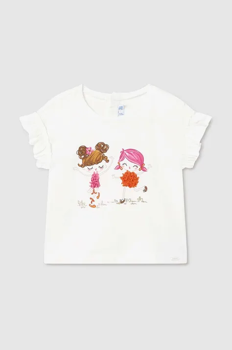 Majica kratkih rukava za bebe Mayoral boja: bež