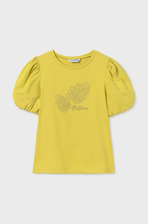 Dječja majica kratkih rukava Mayoral boja: žuta