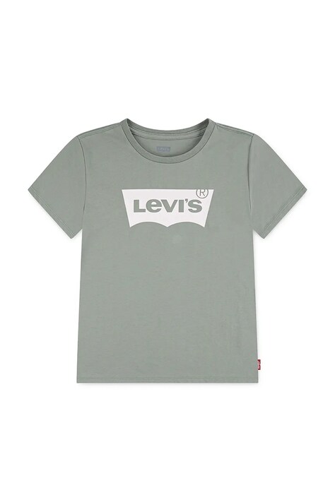 Levi's t-shirt dziecięcy LVG BATWING TEE kolor zielony 3EK825