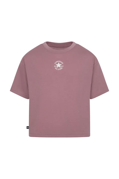 Converse gyerek pamut póló rózsaszín