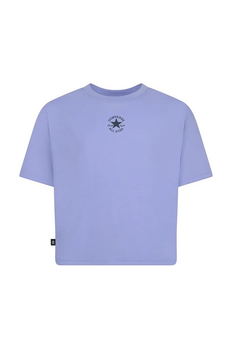 Converse t-shirt bawełniany dziecięcy kolor fioletowy 4CD915