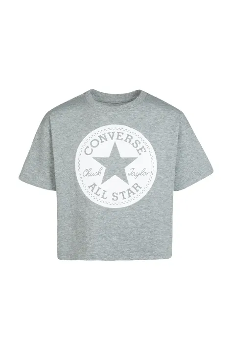 Converse tricou copii culoarea gri