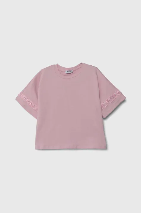 Pinko Up tricou copii culoarea roz