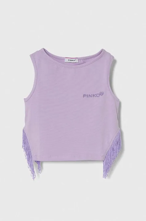 Дитячий топ Pinko Up колір фіолетовий