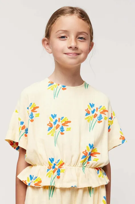 Παιδικό μπλουζάκι Bobo Choses χρώμα: κίτρινο