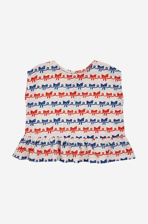 Bobo Choses top bawełniany dziecięcy kolor biały