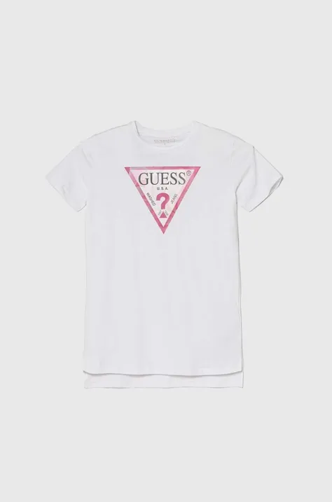 Detské tričko Guess biela farba