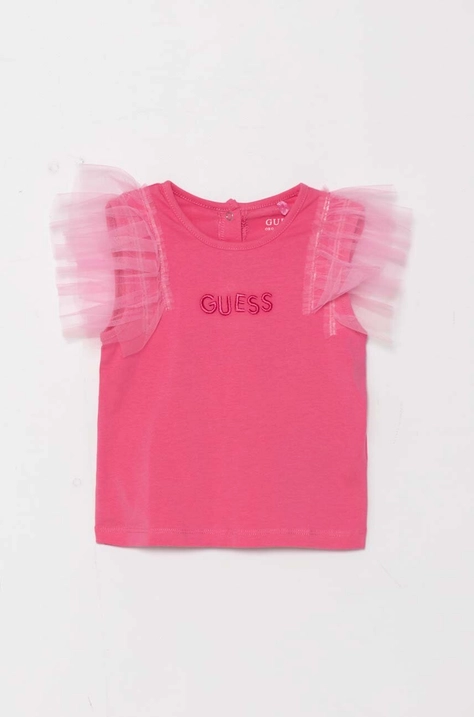 Guess tricou copii culoarea roz