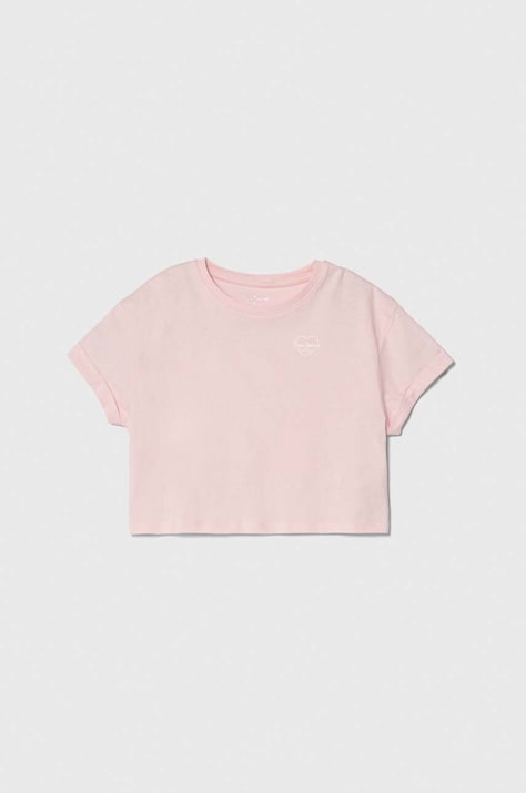 Pepe Jeans t-shirt bawełniany dziecięcy NICKY kolor różowy