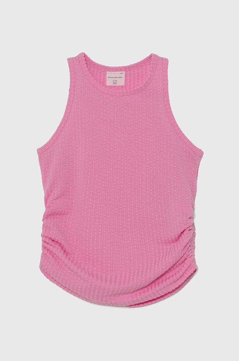 Abercrombie & Fitch top copii culoarea roz